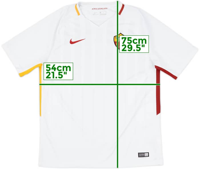 2017-18 Roma Away Shirt Dzeko #9 - 8/10 - (L)