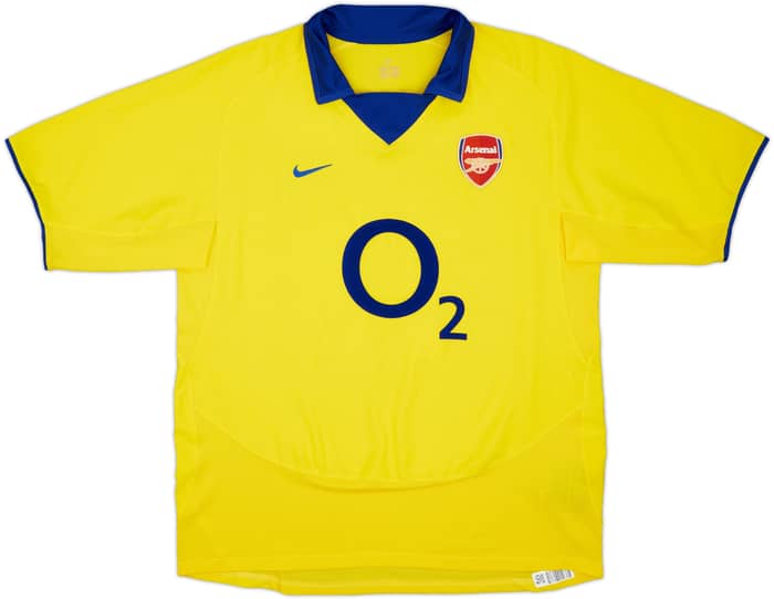 2003-05 Arsenal Away Shirt Bergkamp #10 - 9/10 - (L)