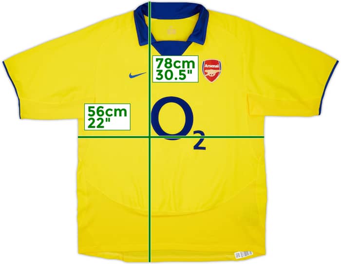 2003-05 Arsenal Away Shirt Bergkamp #10 - 9/10 - (L)