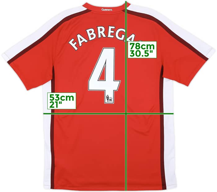 2008-10 Arsenal Home Shirt Fabregas #4 - 8/10 - (M)