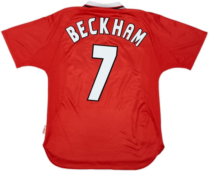 1997-00 Manchester United CL Shirt Beckham #7 - 5/10 - (M)