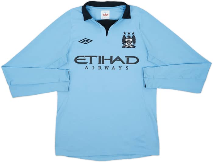 2012-13 Manchester City Home L/S Shirt Tevez #32 - 7/10 - (S)