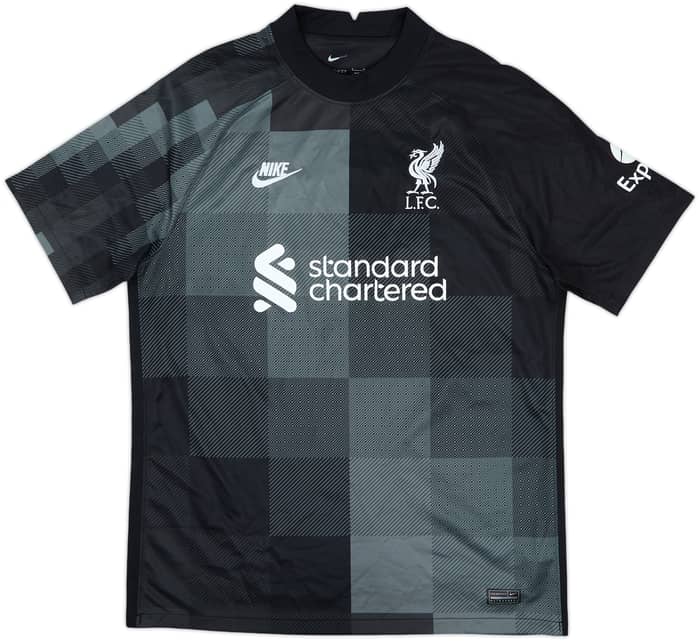 2021-22 Liverpool GK Shirt A.Becker #1 - 8/10 - (L)