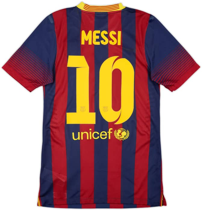 2013-14 Barcelona Authentic Home Shirt Messi #10 - 5/10 - (S)