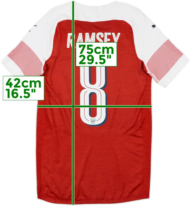 2018-19 Arsenal Player Issue Home Shirt Ramsey #8 - 8/10 - (M)