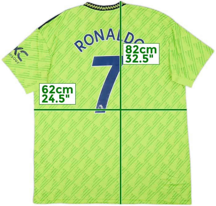 Camiseta de la tercera equipación del Manchester United 2022-23 Ronaldo #7 - 8/10 - (XL)