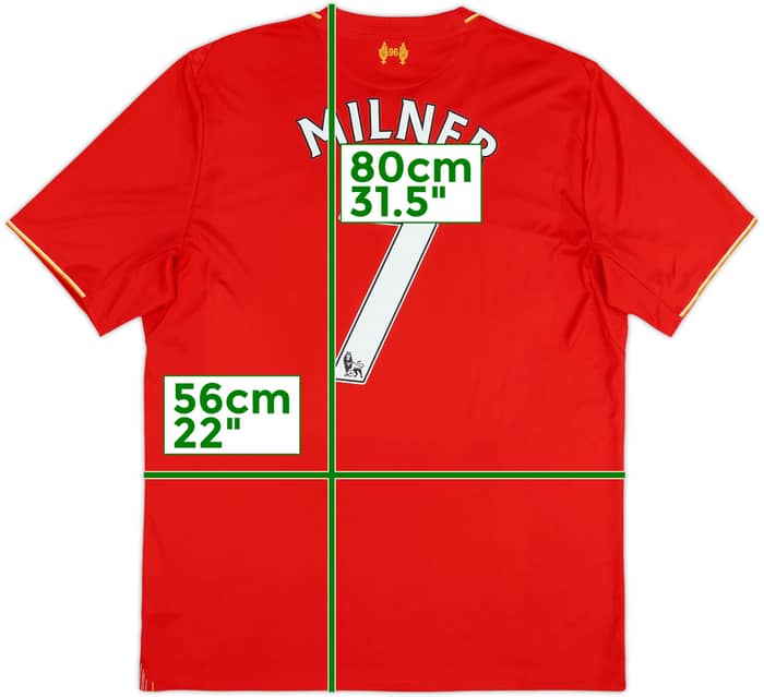 2015-16 Liverpool Home Shirt Milner #7 - 6/10 - (L)