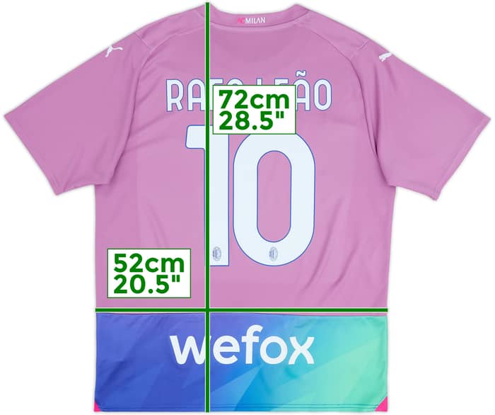 2023-24 AC Milan Third Shirt Rafa Leao #10 - 9/10 - (L)