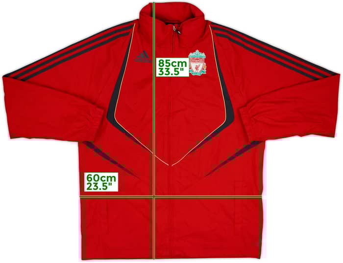 2009-10 Liverpool adidas Chaqueta de Lluvia con Capucha - 6/10 - (M)