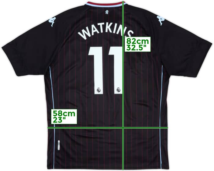 2020-21 Aston Villa Away Shirt Watkins #11 - 8/10 - (XL)