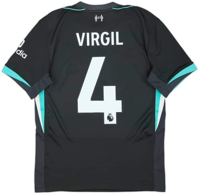 2024-25 Liverpool Away Shirt Virgil #4 - 10/10 - (S)