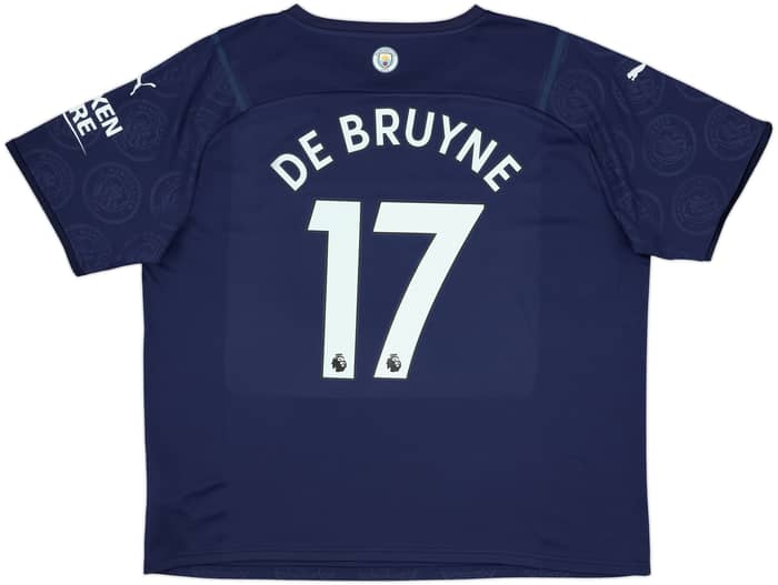 2021-22 Manchester City Third Shirt De Bruyne #17 - 8/10 - (XXL)