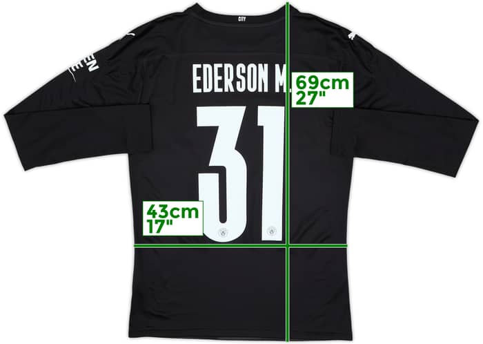 2020-21 Manchester City GK Shirt Ederson M. #31 - 7/10 - (S)