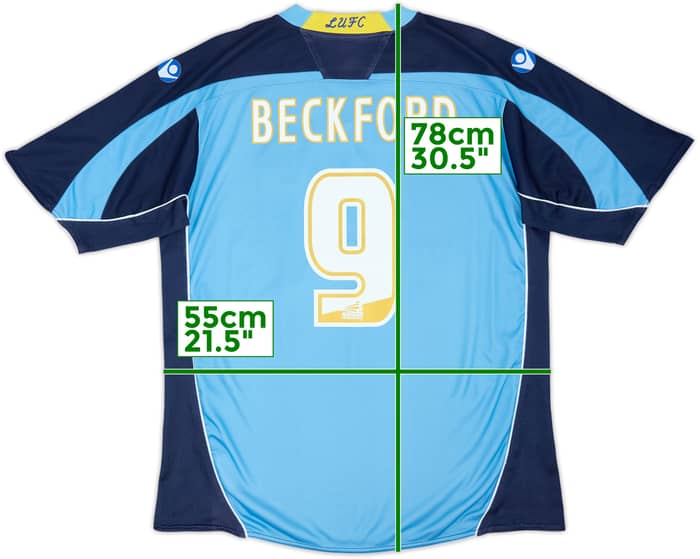 2008-09 Leeds United Away Shirt Beckford #9 - 8/10 - (L)