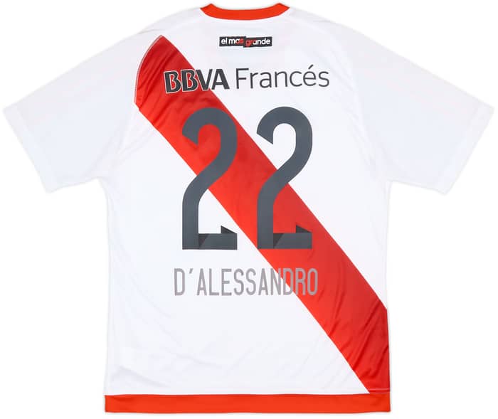 2016-17 River Plate Home Shirt D'Alessandro #22 - 6/10 - (M)