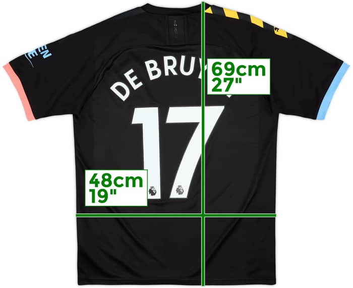 2019-20 Manchester City Away Shirt De Bruyne #17 - 9/10 - (M)