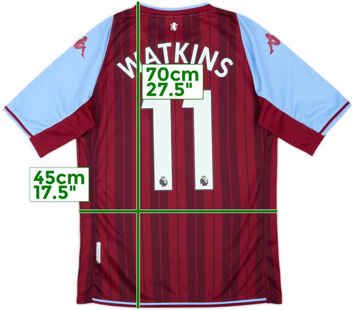 2021-22 Aston Villa Home Shirt Watkins #11 - 8/10 - (S)