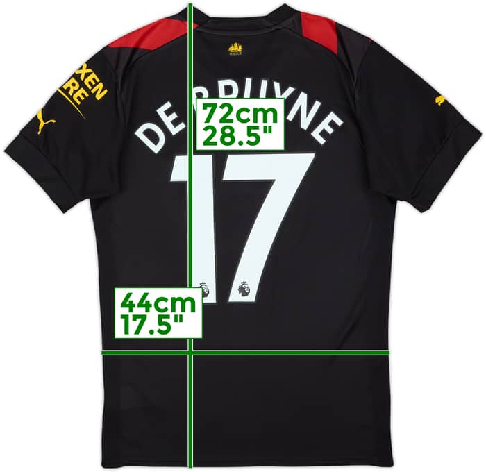 2022-23 Manchester City Away Shirt De Bruyne #17 - 8/10 - (S)