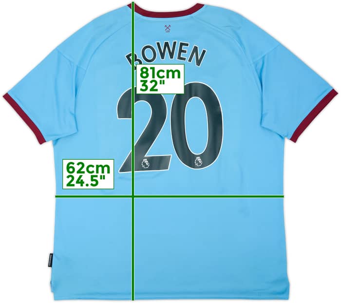 2020-21 West Ham Away Shirt Bowen #20 - 8/10 - (XXL)