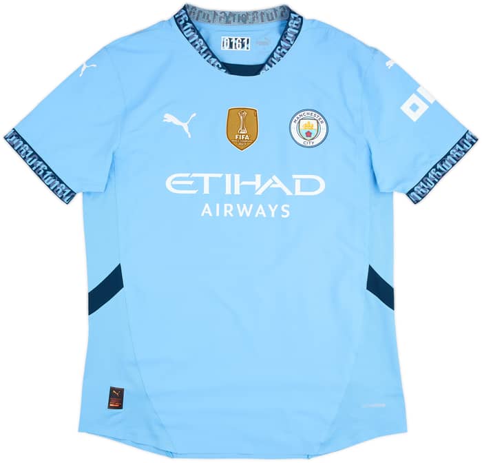 2024-25 Manchester City Authentic Home Shirt Haaland #9 - 9/10 - (XL)