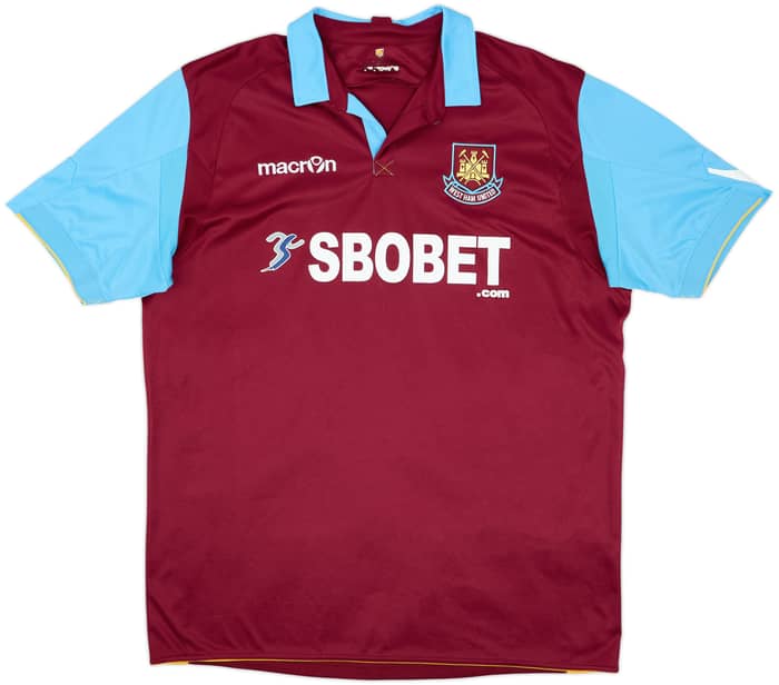 2010-11 West Ham Home Shirt Noble #16 - 7/10 - (XL)