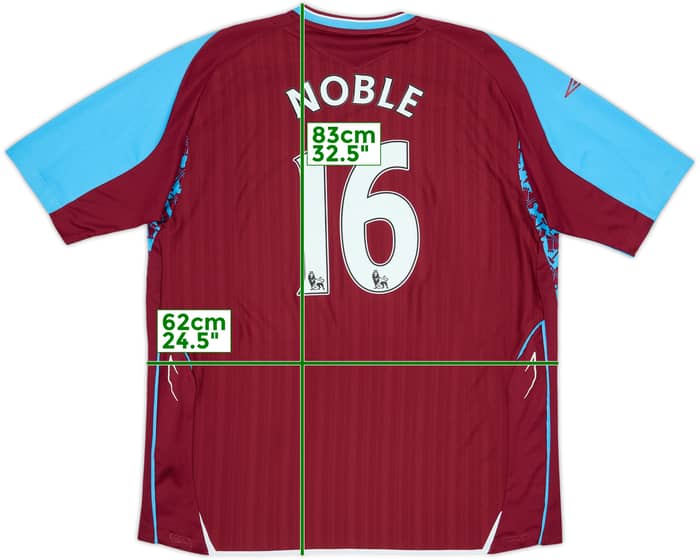 2007-08 West Ham Home Shirt Noble #16 - 5/10 - (XXL)