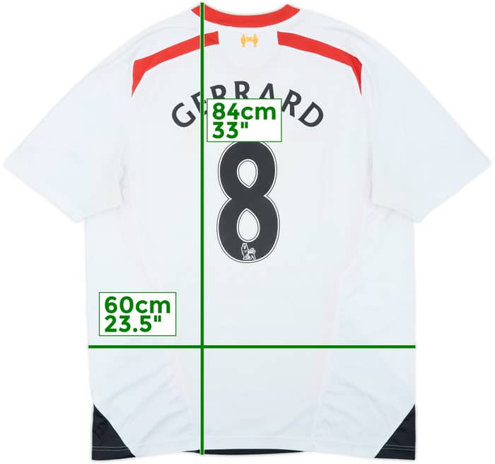 2013-14 Liverpool Away Shirt Gerrard #8 - 6/10 - (XXL)