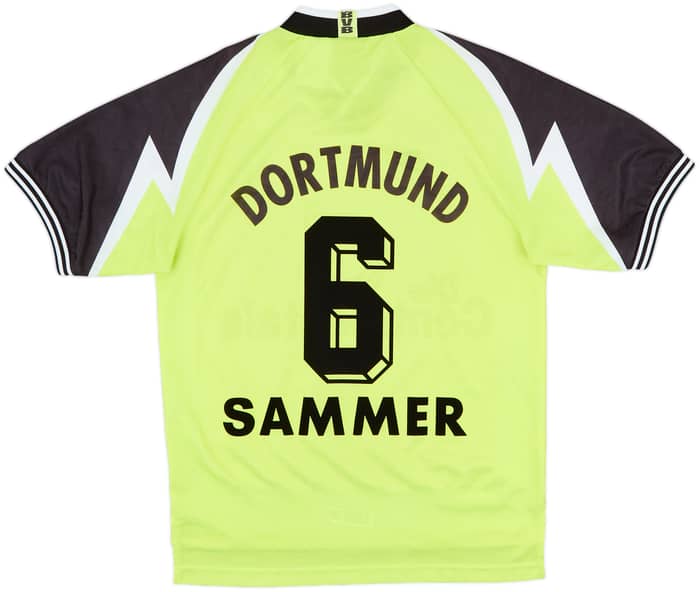 1995-96 Borussia Dortmund Home Shirt Sammer #6 - 9/10 - (S)