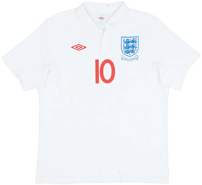 2009-10 England South Africa Home Shirt Rooney #10 - 5/10 - (L)