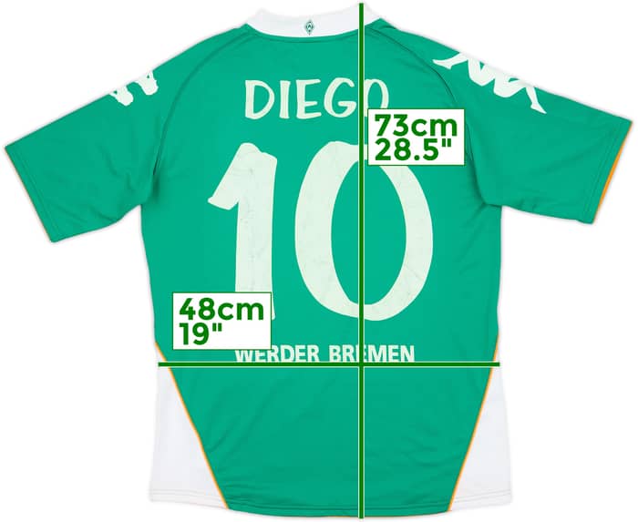 2007-08 Werder Bremen Home Shirt Diego #10 - 7/10 - (M)