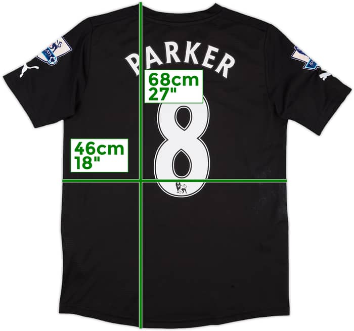 2011-12 Tottenham Third Shirt Parker #8 - 4/10 - (XL.Boys)