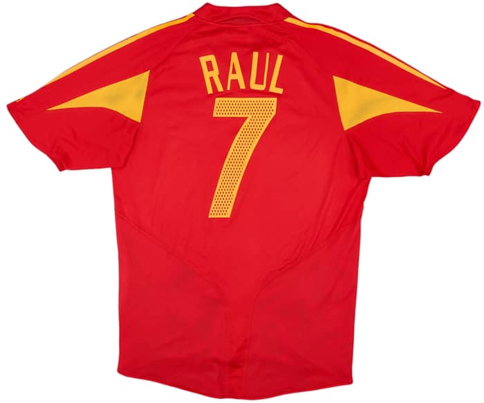 2004-06 Spain Home Shirt Raul #7 - 8/10 - (M)