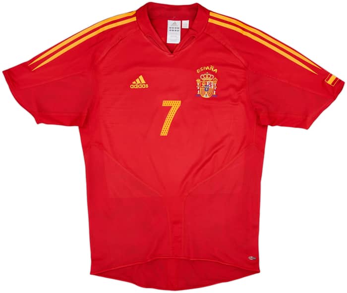 2004-06 Spain Home Shirt Raul #7 - 8/10 - (M)