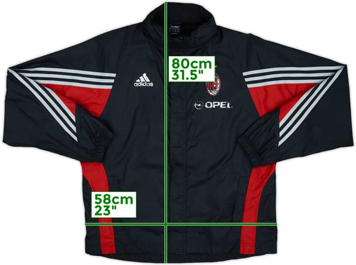 2003-04 AC Milan adidas Hooded Track Jacket - 4/10 - (L)