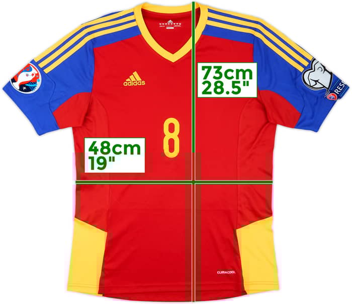 2014 Andorra Match Issue Home Shirt #8 (Vieira)