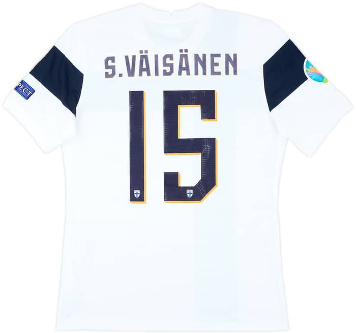 2020-22 Finland Match Issue Home Shirt S.Vaisanen #15