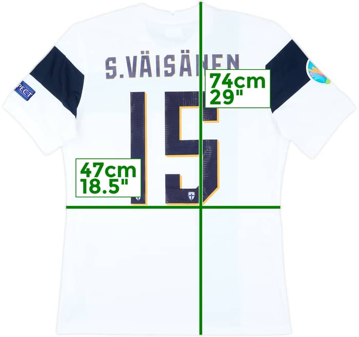 2020-22 Finland Match Issue Home Shirt S.Vaisanen #15