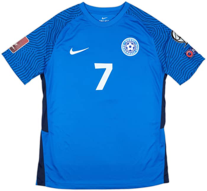 2021 Estonia Match Issue Home Shirt Puri #7