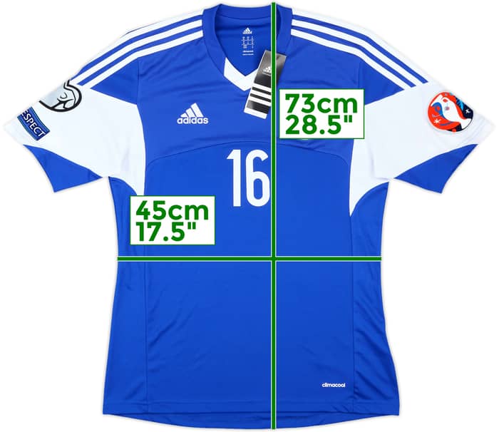 2014 Cyprus Player Issue Home Shirt #16 (M)