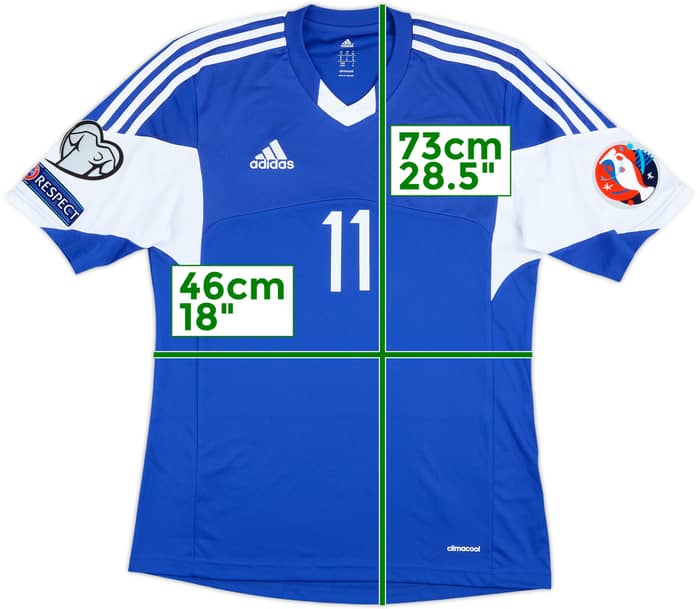 2014 Cyprus Player Issue Home Shirt #11 - 7/10 - (M)