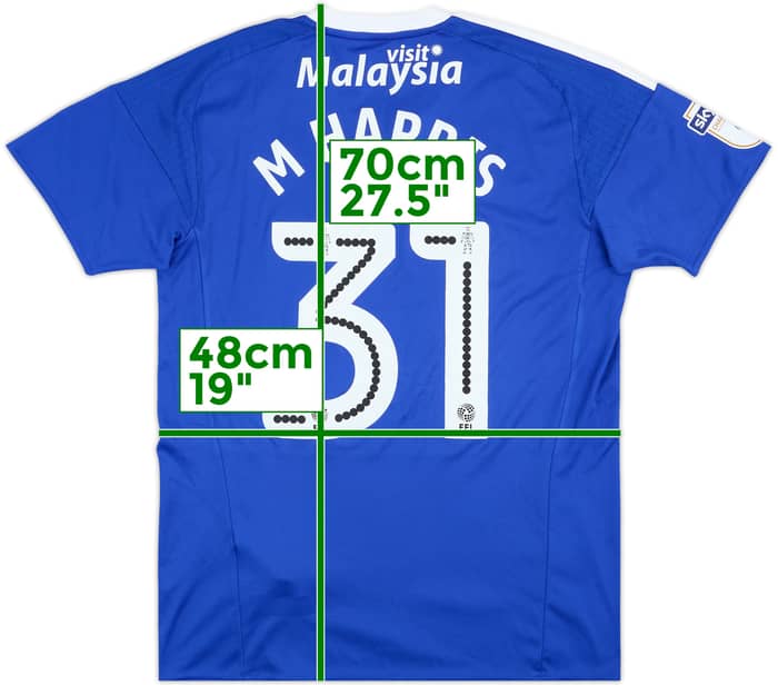 2016-17 Cardiff Match Issue Home Shirt M Harris #31