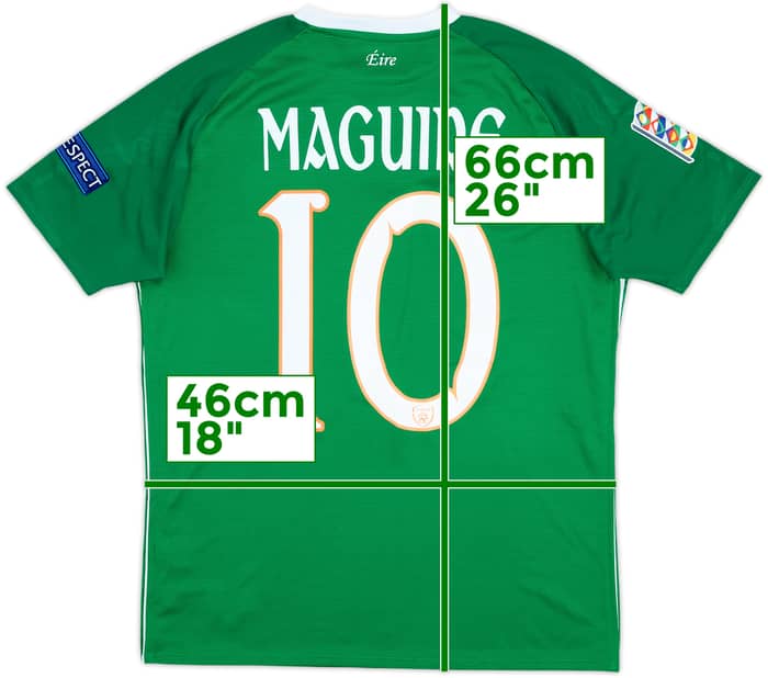 2018 Ireland Match Issue Nations League Home Shirt Maguire #10
