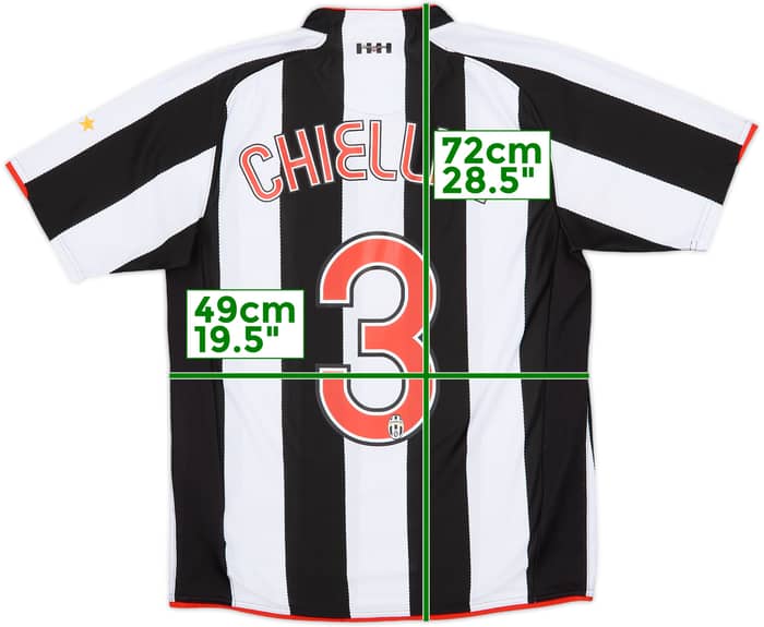 2007-08 Juventus Home Shirt Chiellini #3 - 7/10 - (M)