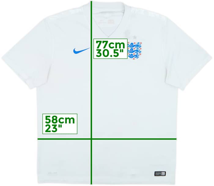 2014-15 England Home Shirt - 4/10 - (XL)