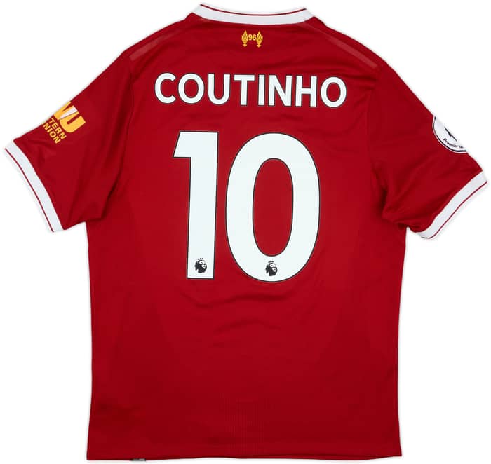 2017-18 Liverpool 125 Years Home Shirt Coutinho #10 - 6/10 - (S)
