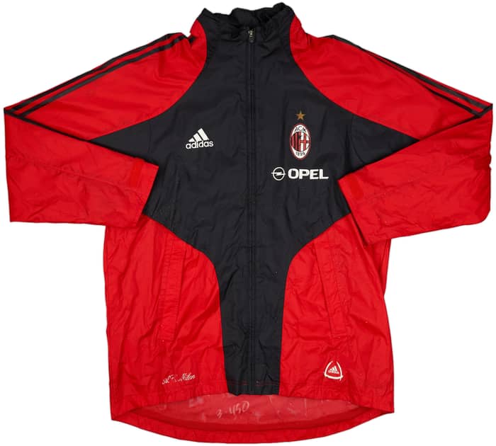 2004-05 AC Milan adidas Hooded Rain Jacket - 6/10 - (M)