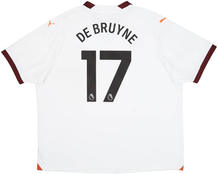 2023-24 Manchester City Away Shirt De Bruyne #17 - 8/10 - (3XL)