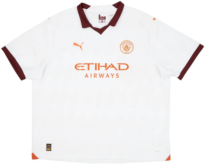 2023-24 Manchester City Away Shirt De Bruyne #17 - 8/10 - (3XL)
