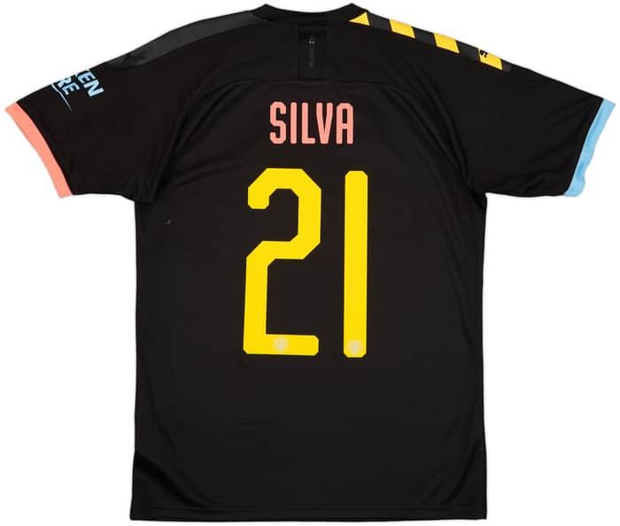 2019-20 Manchester City Away Shirt Silva #21 - 9/10 - (M)