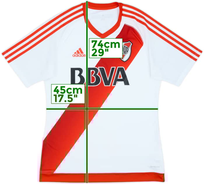 2016-17 River Plate Home Shirt - 9/10 - (M)
